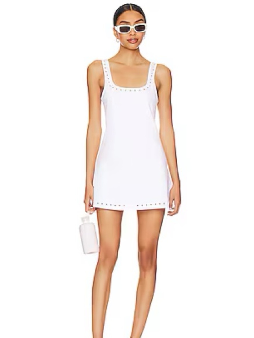NWT GIGI C Avery White Tank Mini Dress Size XS